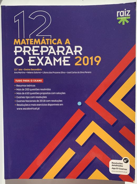 Preparar o Exame 2019: Matemática A - 12º ano