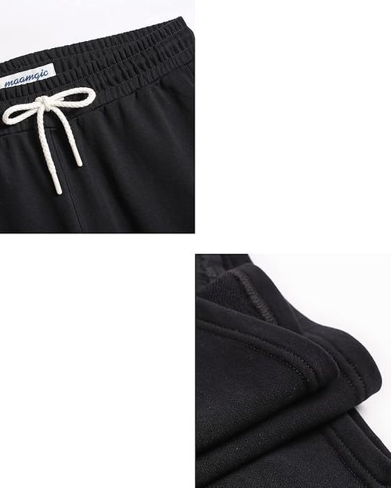 MaaMgic Damskie Krótkie Spodenki Dresowe Czarne XL
