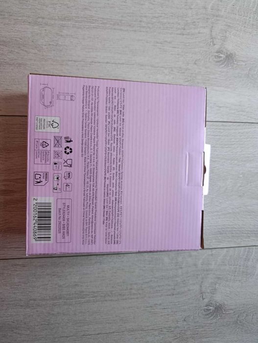 Liliowy komplet bidon + śniadaniówka NOWY