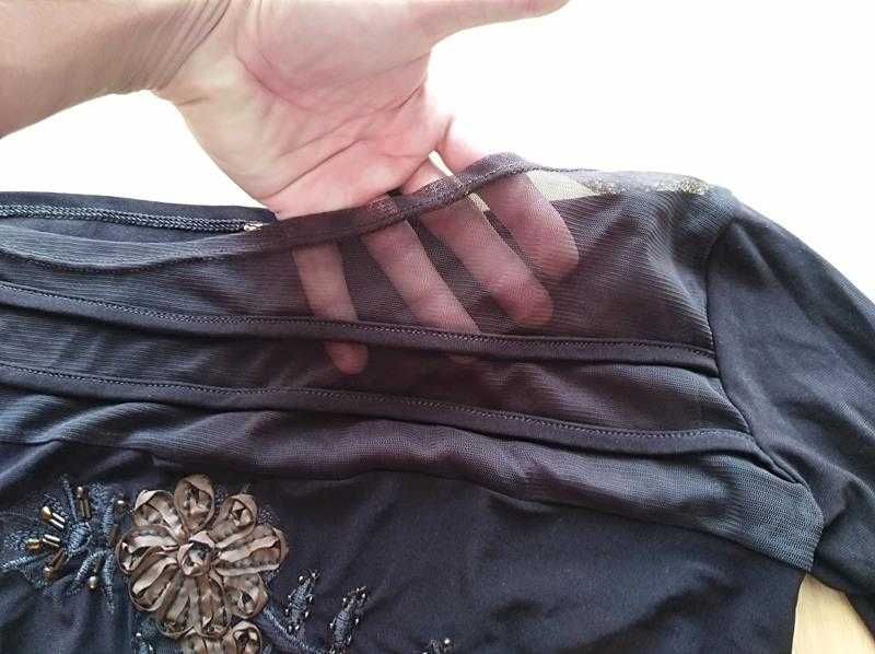 Cienka bluzka damska , przezroczysta, elegancka rozmiar S