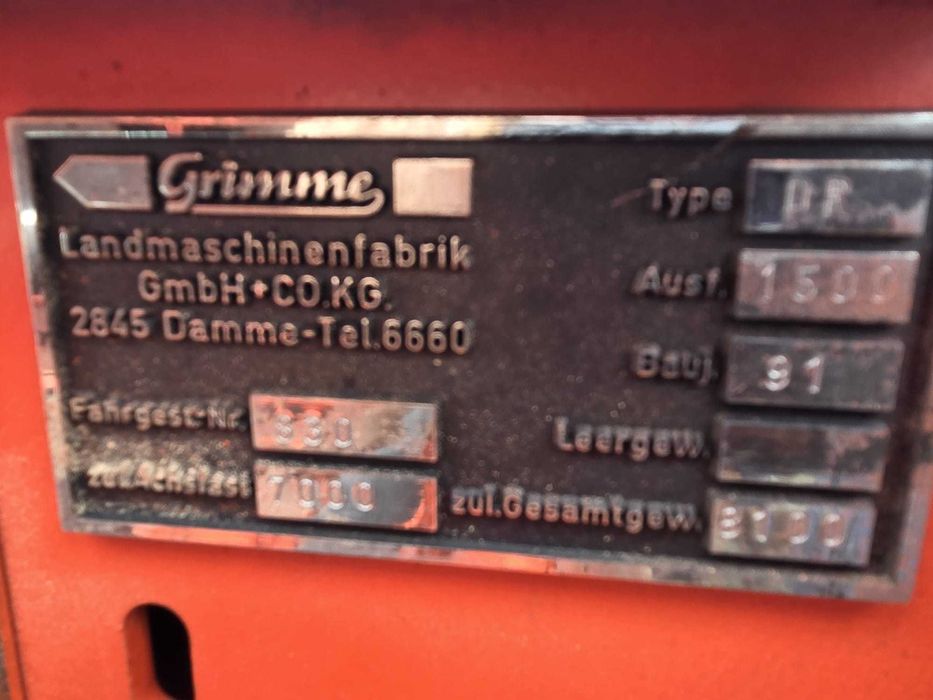 Kombajn Grimme DR 1500