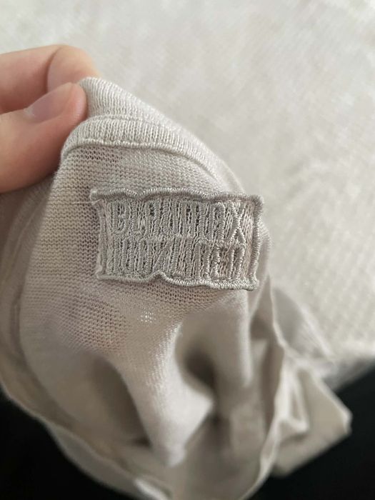 Lniany basicowy Tshirt blue max rozmiar m.