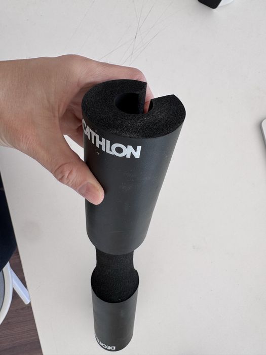 Borracha protectora da barra de musculação