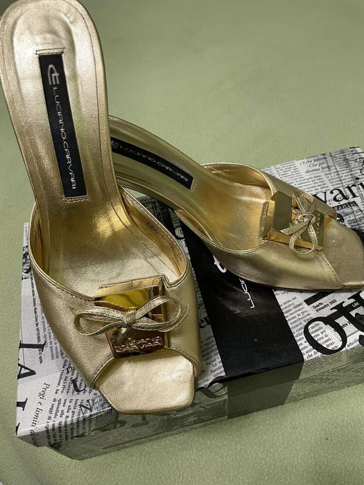 Сабо на шпильці натуральна шкіра