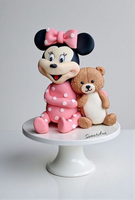 Myszka Minnie miś figurka na tort