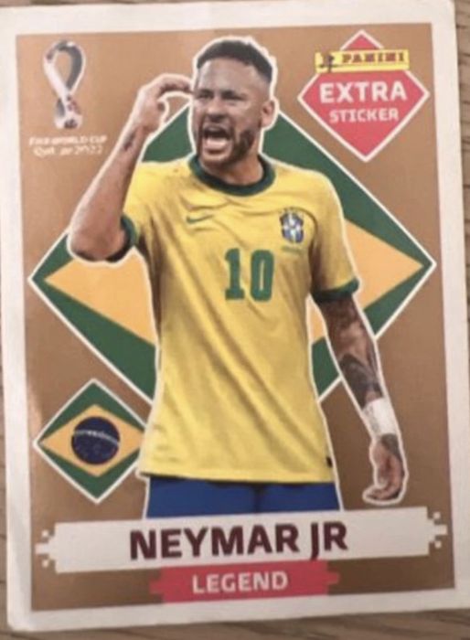 Cromo Paninini do Neymar Jr. Legend (bronze) Ponta Delgada • OLX Portugal