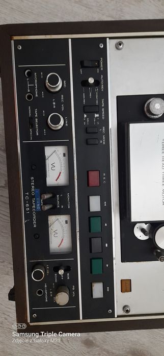 Magnetofon szpulowy. SONY TC-651.Radio SONY TC-651