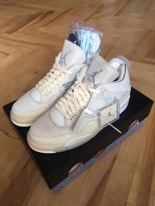 NIKE AIR JORDAN 4 RETRO SP X OFF WHITE rozm. 44.5 (CV9388 - 100)
