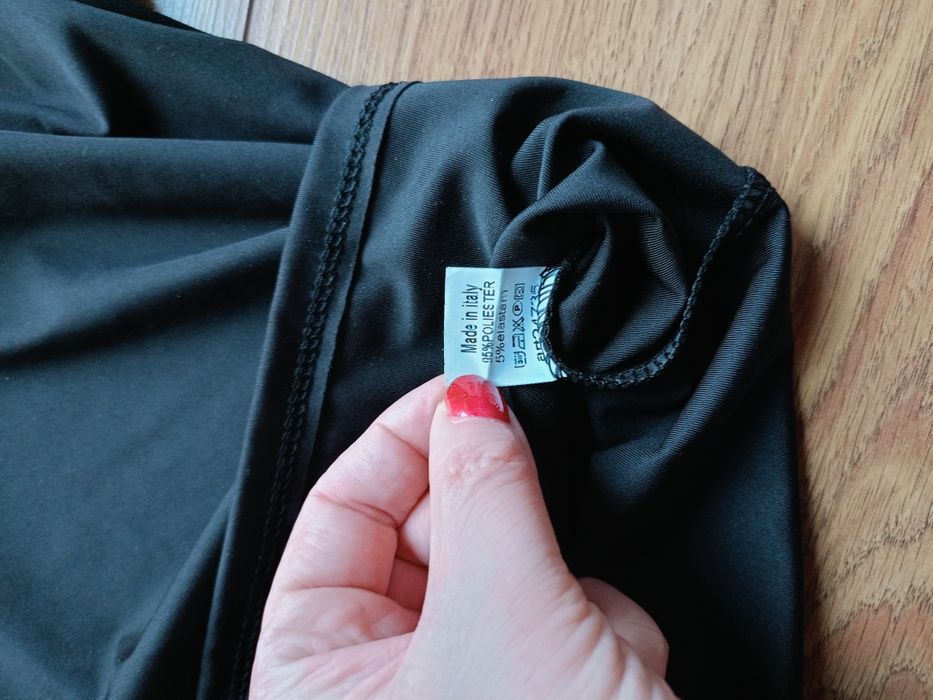 Bluza czarna z długim rękawem r. 36/38