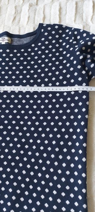 Klasyczny Granatowy Sweter Hampton Republic | Kropki | M