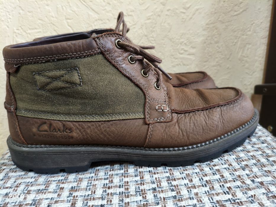 Шкіряні черевики Clarks waterproof