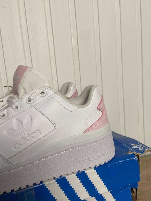 Buty tenisówki adidas forum bold białe org skórzane 38