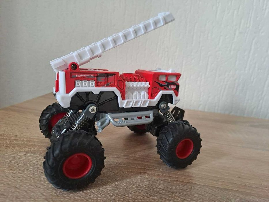 Нова металева  інерційна пожежна машина іграшка, пожарная машинка, опт