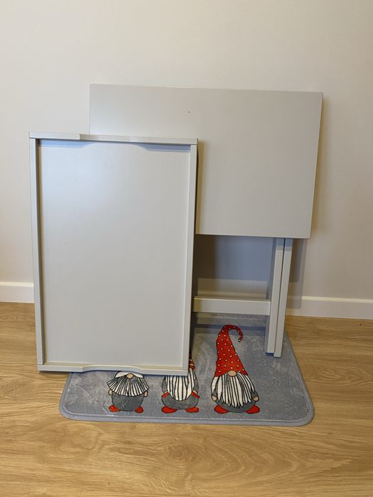 Stolik z tacą szary Ikea Maryd