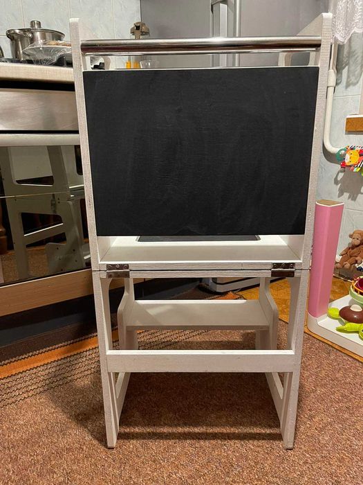 Вежа-помічник трансформер стіл,стільчиком дошка для малювання 3в1