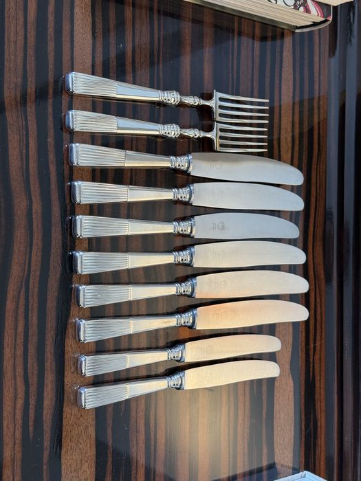 Peças Faqueiro Prata Topázio Caninhas