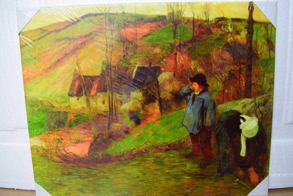 William Merritt - ,,Widok na Fiesole '' 1907 , reprodukcja .