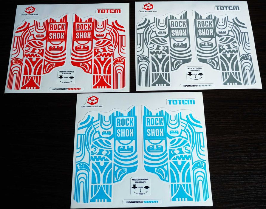 Наклейки для велосипеда Rock shox Revelation. Rock shox Totem. Dart