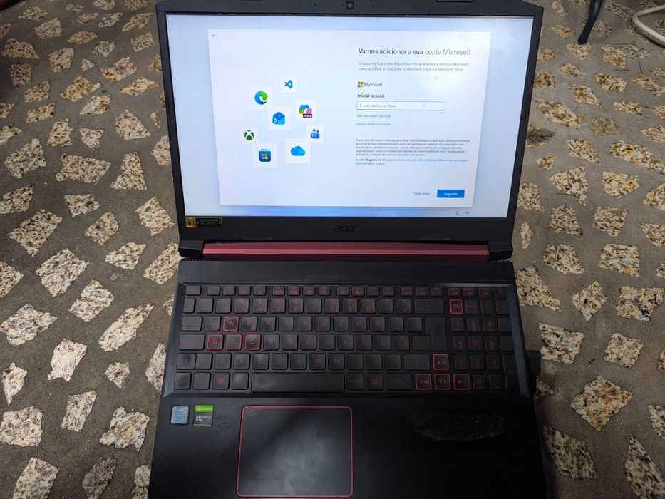 Acer Nitro 5 usado GTx 1050 8gb Ram 512 GB SSD