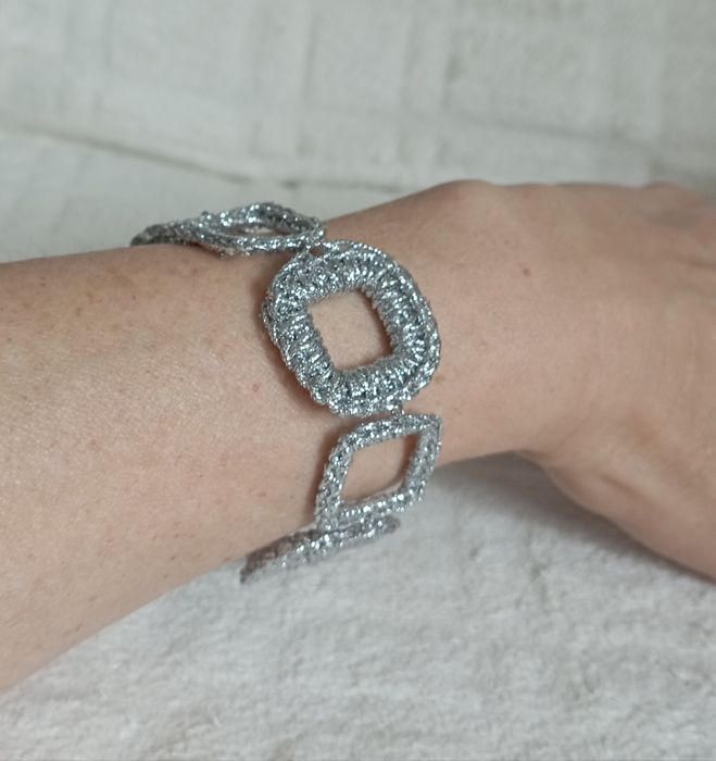 Bransoletka srebrna handmade