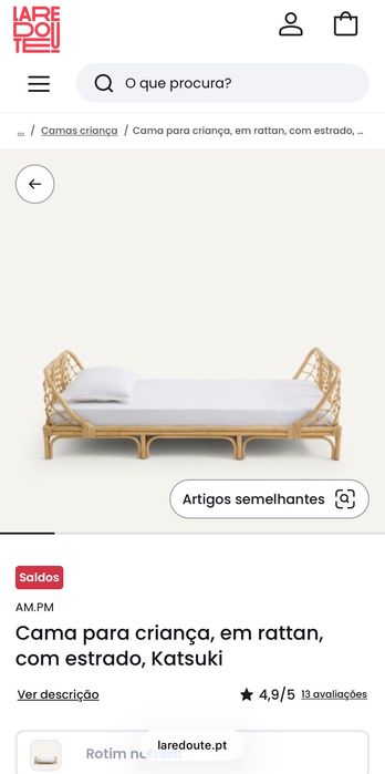 Camas para crianças em rattan (+ colchões)