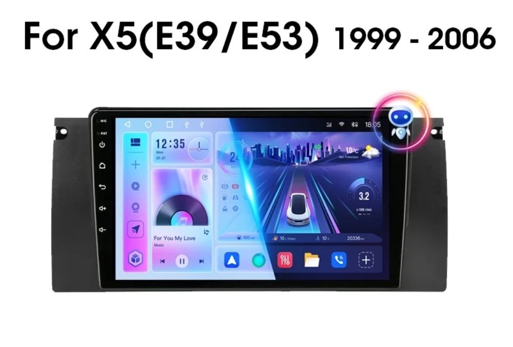 Магнітофон bmw X5 e53 магнитола android,  магнітофон.