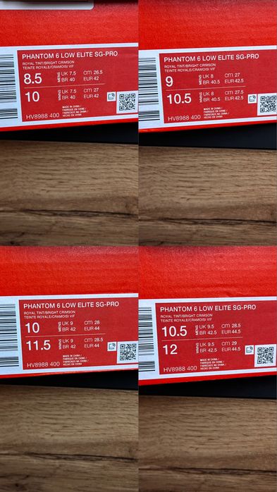 Nike Phantom 6 Low Elite Sg оригінал бутси чоловічі розмір 40 42 42.5 44 44.5 нові HV8988-400