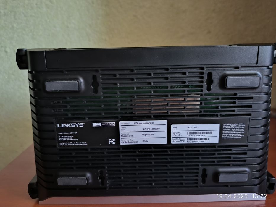 Wi-Fi роутер Маршрутизатор  Linksys MR9600
