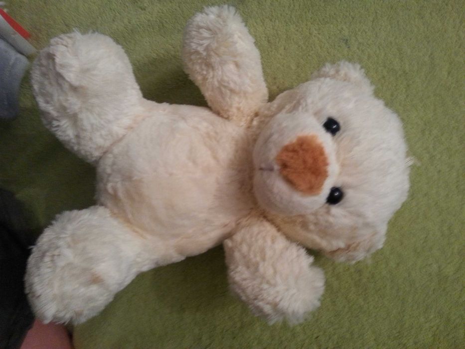 Pluszowy miś, kremowy, nowy, 29 cm