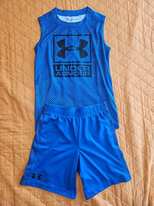 Spodnie dresowe, T-shirt i spodenki ADIDAS, rozm.7 lat, 128 cm z USA