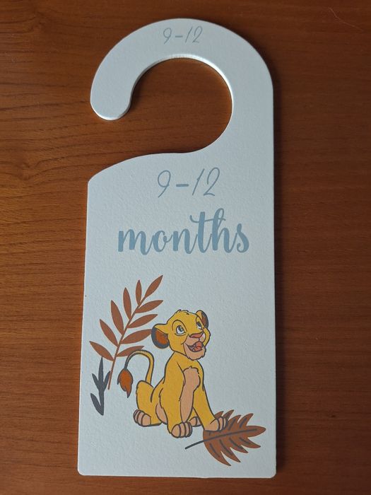 7 Cabides Separadores para Roupa de Bebé Rei Leão Disney