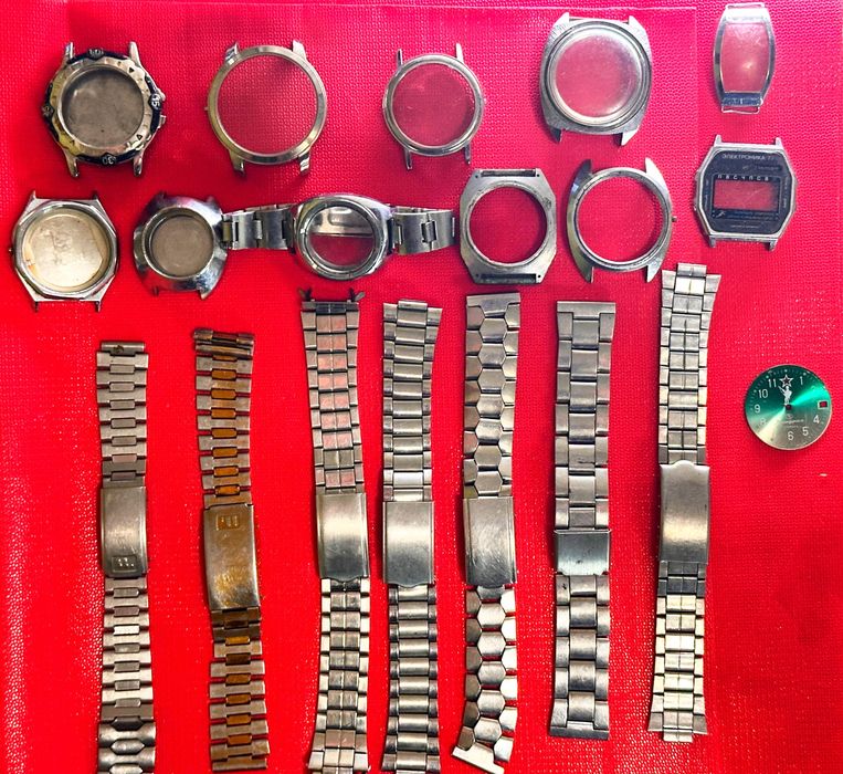 Браслеты и запчасти для часов Ссср