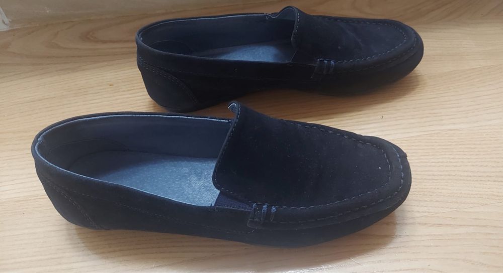 Granatowe mokasyny zamsz KMK rozmiar 36 (bardziej 35)