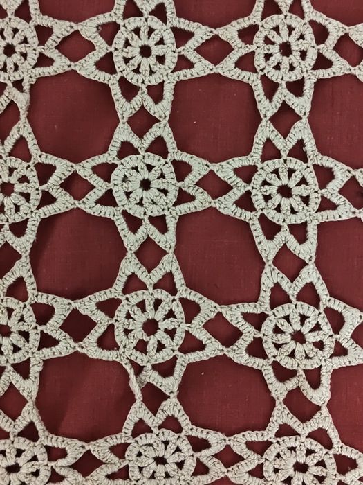 Dwa bieżniki serwetki  koronka bawełniana rękodzieło