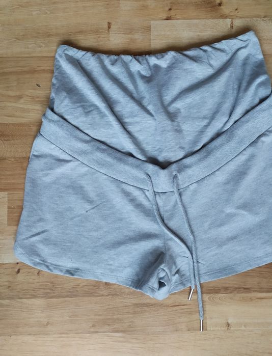 Spodenki ciążowe S NOWE czarne szare krótkie szorty spodnie 36