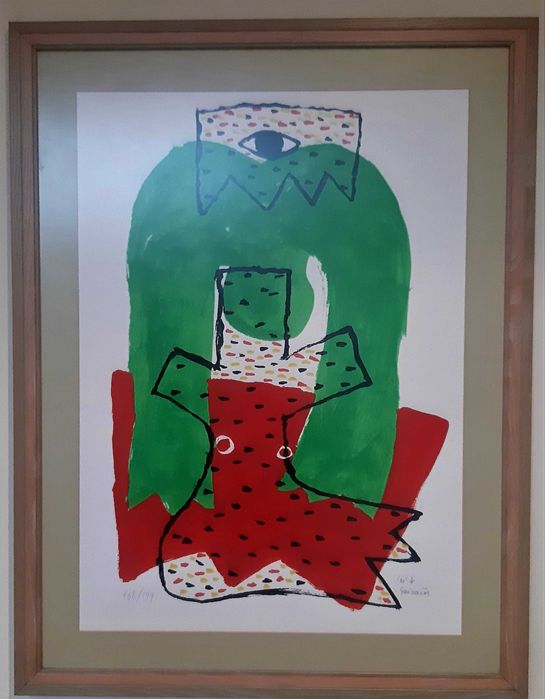 Serigrafia PERSONAGEM VERDE de José de Guimarães