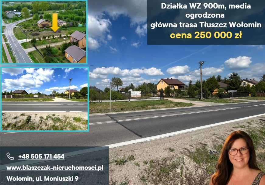Działka budowlana od 960m Tłuszcz Jasienica PKP szkoła - Widok 5