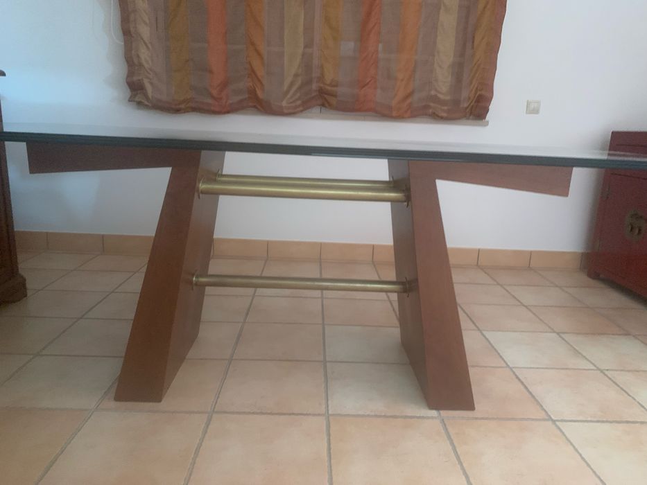 Mesa modelo seven em cerejeira
