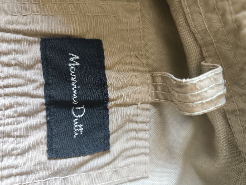 Massimo Dutti kurtka męska M beżowa military przejściowa wiosna jesień