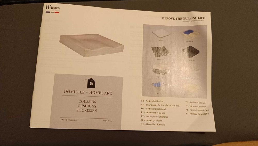 Geriatria - Almofada em gel Anti escaras