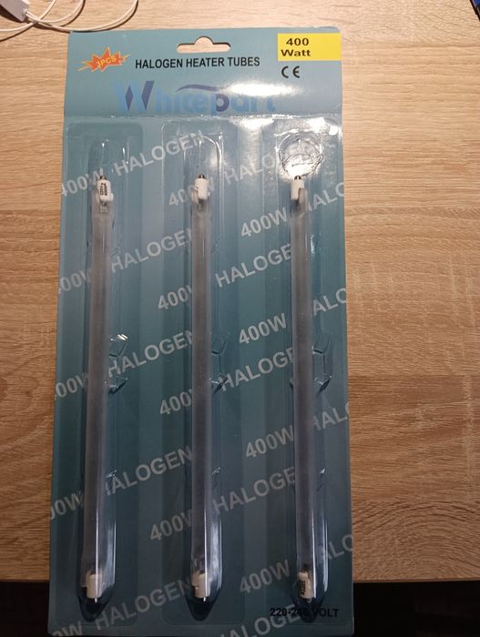 Лампа галогенна для мікрохвильової печі,обігрівача 400Вт. L-220мм