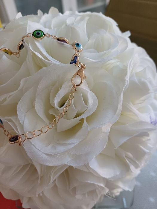 Novo! Pulseira olho grego+ bolsa veludo !