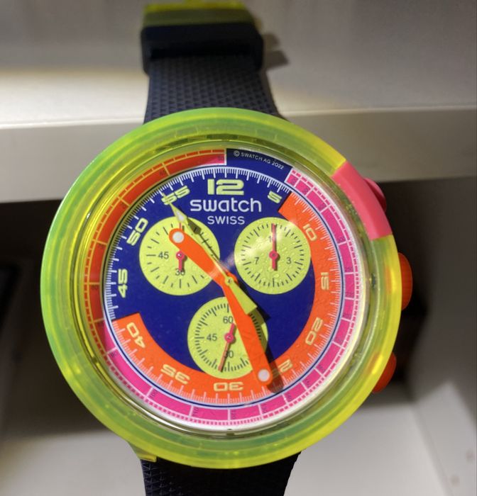 SWATCH Neon SB06J100 - unikatowy, stylowy, kultowy