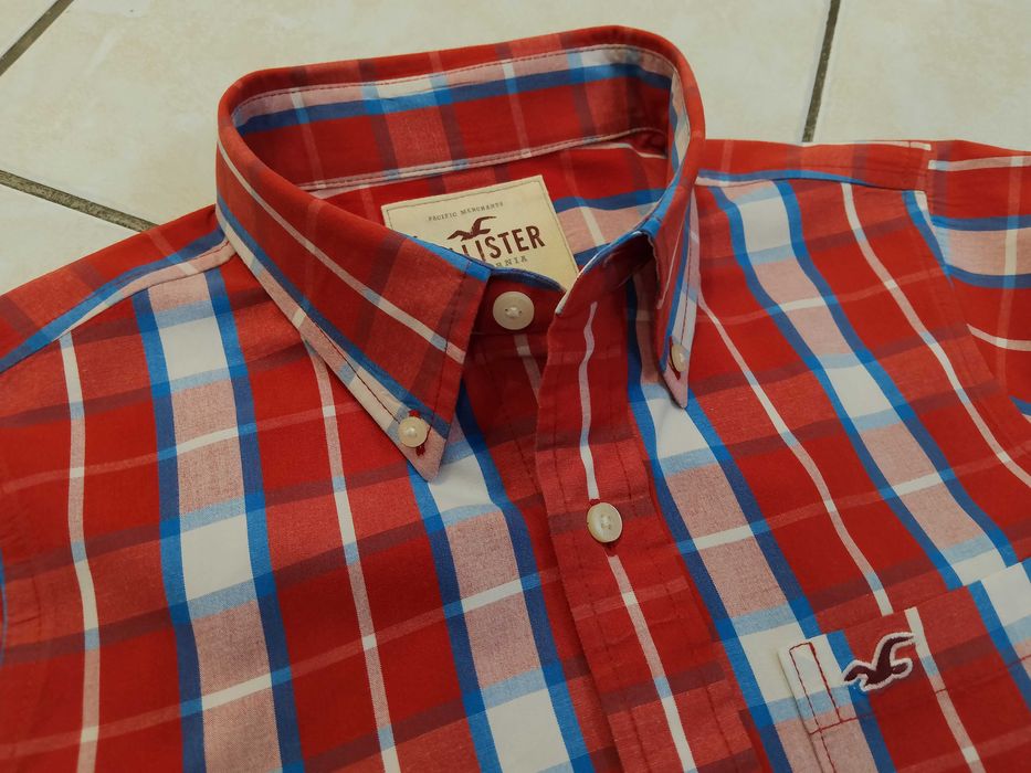 HOLLISTER USA - NOWA! z LOGO Markowa Koszula Męska rozmiar M