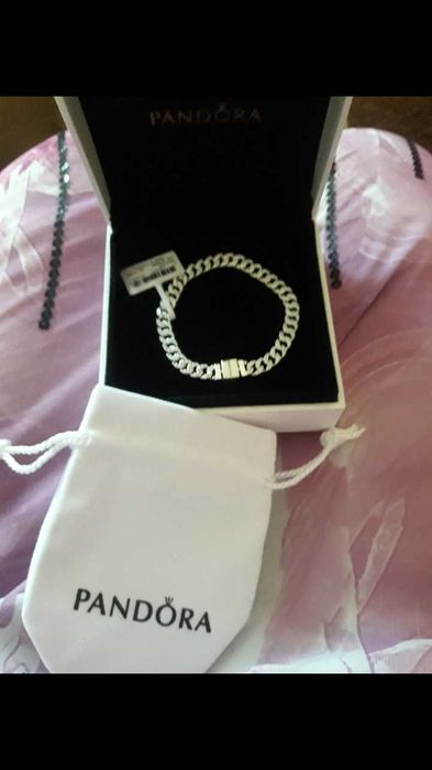 Браслет пандора " Кубинське плетіння паве"