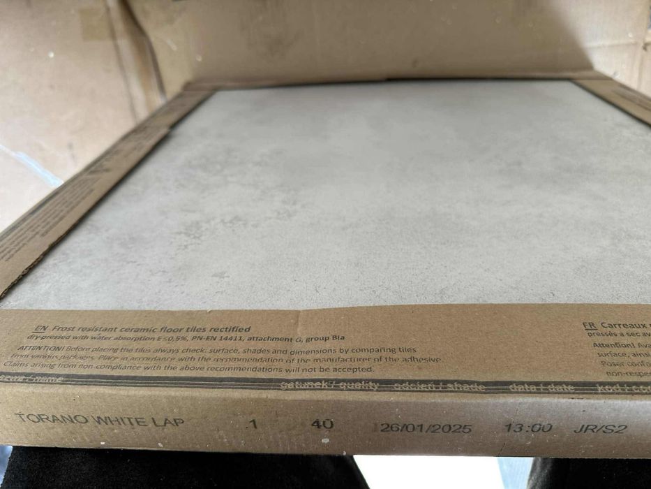 Płytki Tubądzin Torrano White lapatto 60x60