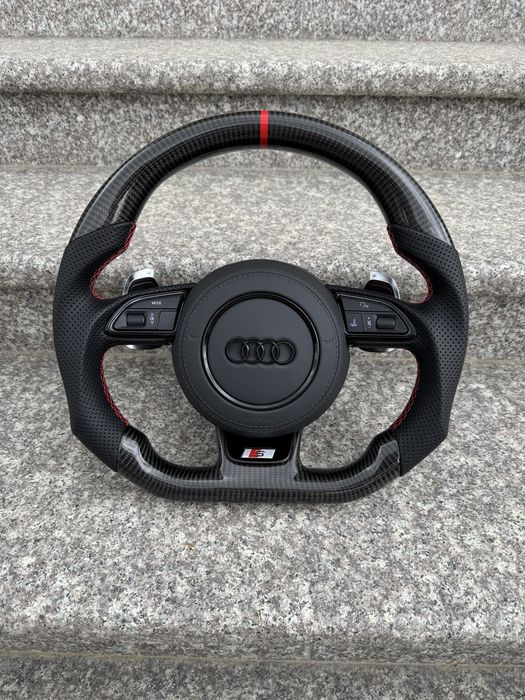Kierownica Ścięta S-line A6 C7 A7 komplet poduszka a4 b8 A5 A3 8V