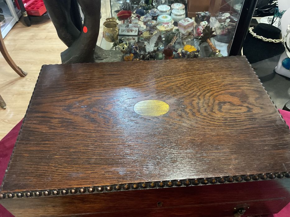 Caixa para talheres origem Pais de Gales 41x27x16 cm