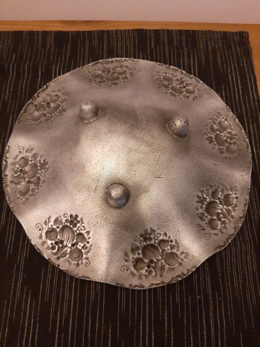 Prato fruteira linhas de estanho