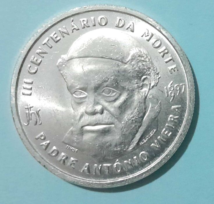Moeda prata 500 escudos - 3º Centenário da morte do Pe. António Vieira